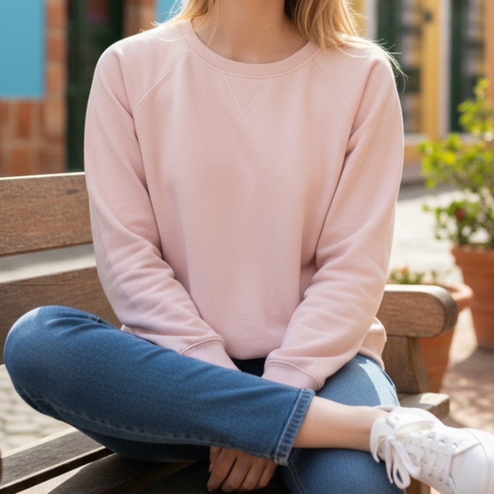 Old Navy light peach pink pullover sweatshirt xxl
